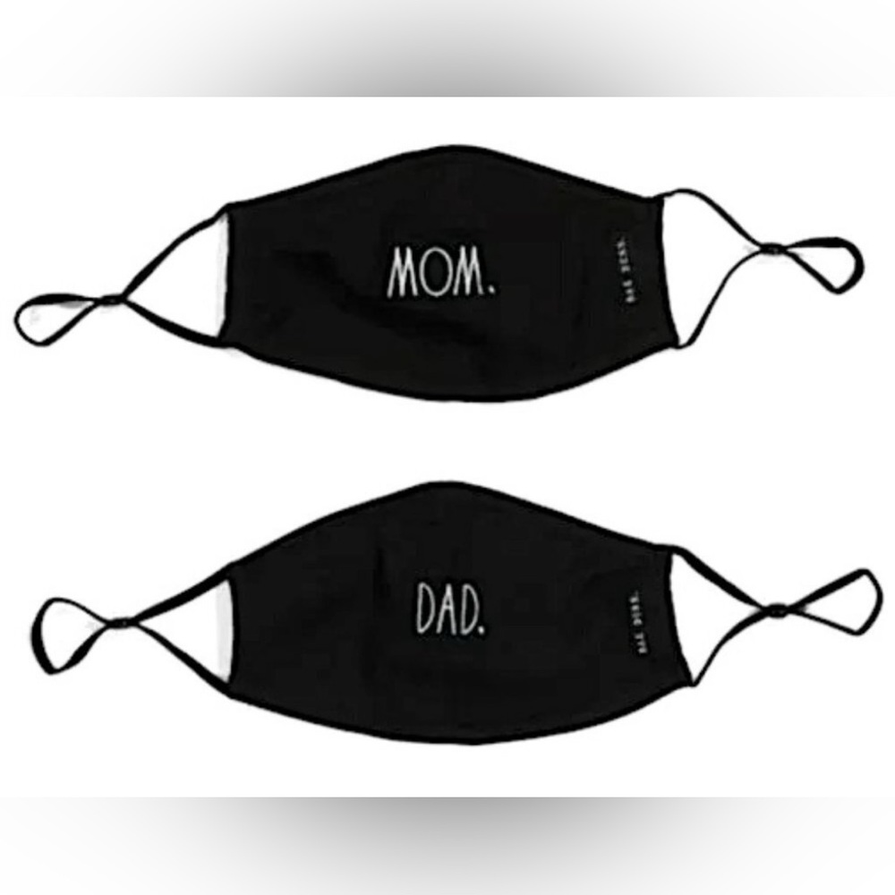 RAE DUNN Mom & Dad Face mask new in packaging - Picture 1 of 6